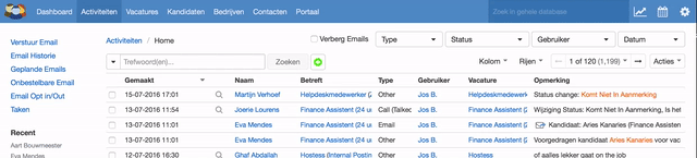 Geplande emails